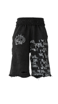 3/4 BLACK "BE GREAT" SHORTS